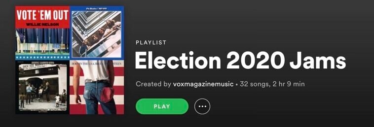 election playlist screenshot